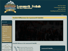 Tablet Screenshot of leavenworthfesthalle.com